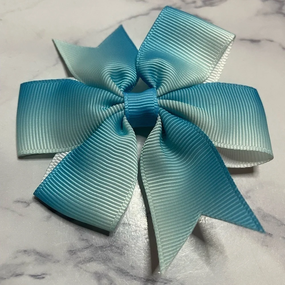 Ribbon bows set of 4 pairs Baby Hairbows Kids Hairclips Headwear Accessories
